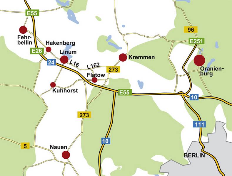 Anfahrt: Linumer Landhof